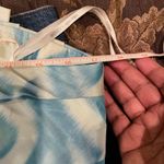 Badgley Mischka Strapless Dress Size 12 Blue Floral Watercolor Formal Party Photo 7