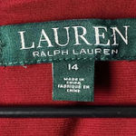 Ralph Lauren LAUREN GREEN LABEL WO SIZE 14 WINE COLOR LASER CUT LACE CUT DESIGN Photo 3