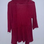 AB Studio  Red Open Front Cardigan Photo 1