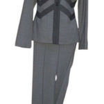 BCBGMAXAZRIA NWOT Gray Blazer Pants Jacket Suit Set Photo 0
