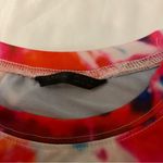 SheIn Spiral Short Sleeve Tie Dye Crew Neck Tee S Casual 70s Look Cherry Girl Photo 5