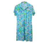 Ibkul Tillie Jade Colorful 1/4 Zip Athleisure Golf Dress LARGE Pockets Photo 1