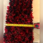 Source Unknown Scarf Red And Black Feathery Soft Neck Warming Casual Versatile Photo 3
