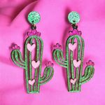 Cactus‎ with pink hearts acrylic CLIP Photo 5