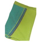 Lulus  size 0 stretch knit mini skirt neon green color black beach coverup​ Photo 6