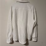 Aritzia TNA Cozy Fleece Boyfriend Shacket White Size XL Photo 2