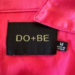 DO+BE | Pink Satin Tie Waist Short Sleeve Shirt Party Dress Draped Mini Medium Photo 7