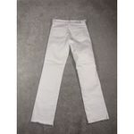 AG Adriano Goldschmied  Size 24 The Isabelle High Rise Straight Crop Denim White Photo 4