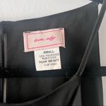 Love...Ady Black Romper High Neck Lace Cut Out Floral Side Photo 7