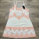 Wacoal  Embrace Lace Sheer Embroidered Chemise Slip Cream Peach Size XL Photo 1