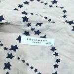 Equipment Silk Pink Blue Button Up Star Blouse Top Women’s XS Photo 1