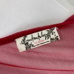 Free People Intimately Marble Illusion Mesh Peplum Tank Top Raspberry Red Medium Photo 8