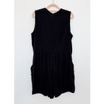 City Chic  Sleeveless Lace Tie Front Romper Black Size 16 Casual Chic‎ Romantic Photo 6
