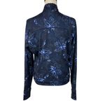 Columbia Large Weekend Adventure Top Pullover Floral Stretch Long Sleeve Navy Photo 5