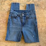 Seven 7 EUC Tummyless High Rise Skinny Blue Denim Jeans Photo 0