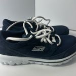 Skechers  Women Dark Blue and White Sneakers Photo 6