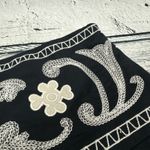 Bandolino  Petite Black w/ Large White Floral Embroidery Flare Skirt‎ [Size 10P] Photo 5