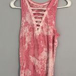 American Eagle  Outfitters Pink Watercolor Tie Dye Tank Top Women’s Size Small Photo 0
