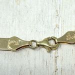 Solid 14K yellow gold Egyptian revival fringe bib necklace, vintage Photo 11