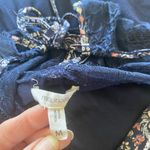 Maurice's  blue floral halter style top ties in back women's size medium Photo 6