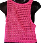 Victoria's Secret Victoria’s Secret Pink Embroidered Sleeveless Sheer Workout Top – Size Medium Photo 3