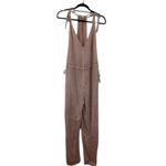 Free People Bare With Me Linen Blend Jumpsuit Blush Pink XS Photo 2