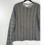 Billy Reid  Mens Sweater Gray Crew Neck Aztec Italian Pullover Tribal Boho Small Photo 3