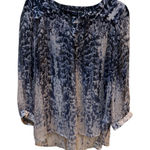 Gypsy 05 Global Village Women Silk Overlay Blouse Flowy Top Size Large Photo 0