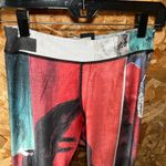 Out of Print Electric & Rose  multi-colored Graffiti Art Leggings Women Sz S Photo 6