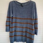 DSquared 2 Blue and Orange/Brown Striped Sweater Photo 1