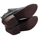 Lucky Brand Basel Boot Navy Blazer Navy Blue Snake Print Leather Size 9 Booties Photo 3