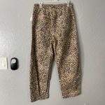 Gap Mid Rise Print Pull-On Barrel Jeans, Leopard, S, 757399 Photo 1