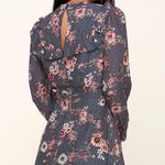 Lost + Wander Wander Cassidy Navy Blue Floral Print Mini Dress Photo 1