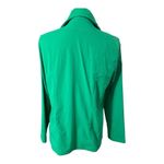 Chico's Zenergy  Stripe Jacket Size 1 Green full Zipper Stretch Pocket Outdoor Photo 5