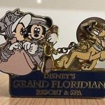 Disney Mickey and Minnie Walking Pluto - Grand Floridian Collectible Pin - 2002 Photo 0
