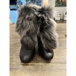 Rebecca Minkoff Womens 208259 Black Leather Faux-fur Ankle Booties Shoes Sz 8.5 Photo 5