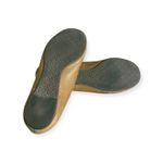 Tory Burch Reva Tan Leather Ballet Flats Gold Logo Medallion Size 8 Photo 5