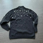 Susan Bristol  Christmas Santa Embroidered Sweater Size Medium Photo 3