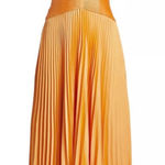 Derek Lam  Orange Pleated Dress Photo 0