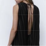 ZARA Pleated Open Back Black Midi Dress
Size Small) Photo 4