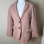 Madewell Linen Blend Gauze Neutral 2 Button Blazer Jacket Size Small Photo 1