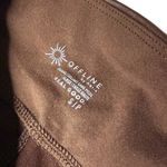 Aerie Offline By  Real Luxe Faux Leather Hi Rise Leggings Size Small Brown Vegan Photo 5