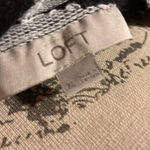 Loft Black and White Floral Blouse Photo 3