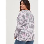 Torrid  Pullover Drop Shoulder‎ V-Neck Sweater in Tie Dye Size 2 Photo 1