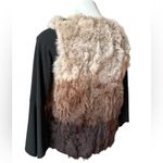 Love Token  Rex Rabbit Ombré Fur Vest, Sz S Photo 5