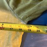 Y2K Lime Green Long Sleeve Top with Cross Leopard Print Design | Size Large Yellow Photo 5