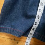 Vintage Original Ty Wear Button Down Denim Maxi Holiday Reindeer Dress Size 10 Photo 5