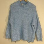 Altar'd State Altar’d State Baby Blue Fuzzy Sweater Side Slits SUPER SOFT! M/L Photo 0