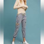Anthropologie  Stockton Embroidered Jogger Pants Women's Size‎ XS Gray Vacation Photo 2