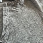 James Perse Standard  Womens Henley Long Sleeve V Neck Ruched Charcoal Midi Dress Photo 8